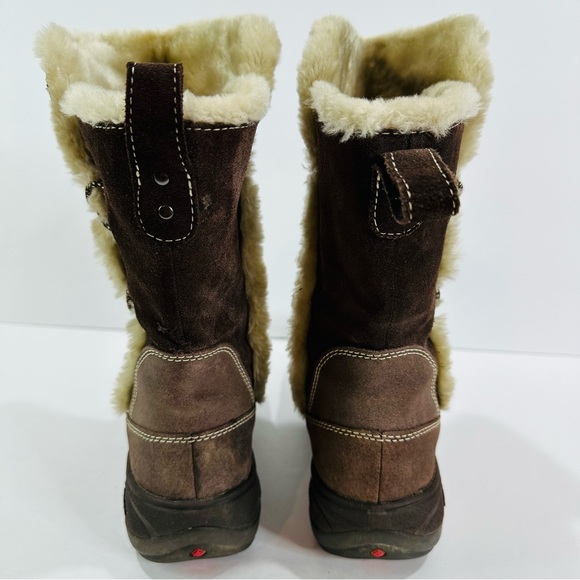 🩷 COLUMBIA WOMENS SIZE 8.5 SHERPA 10 1/2” H PULL ON BOOTS GREAT CONDITION - Picture 9 of 10